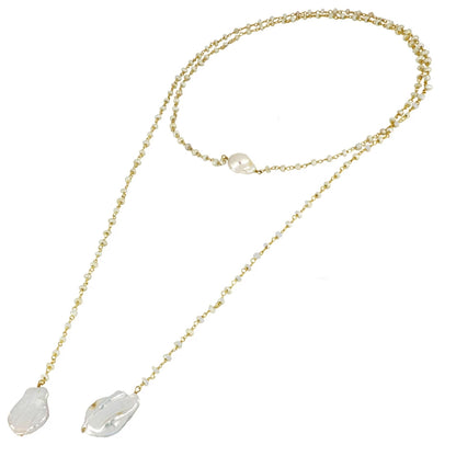 Blossom Gold Necklace - assorted stones