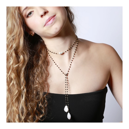 Blossom Gold Necklace - assorted stones