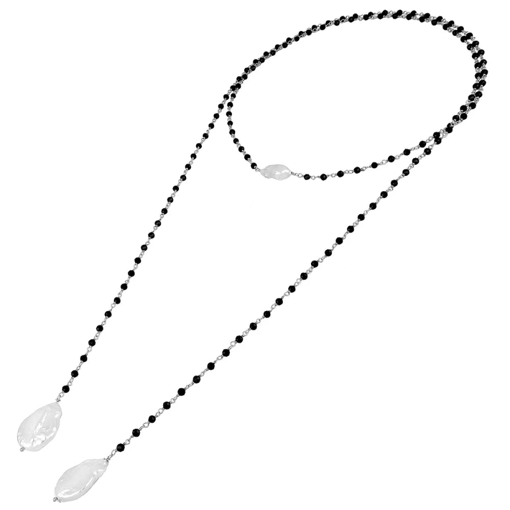 Blossom Silver Necklace - assorted stones