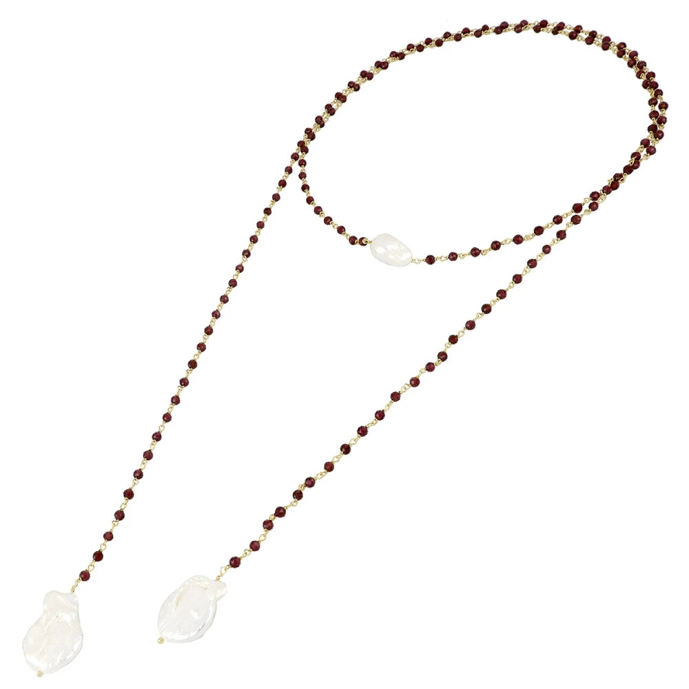 Blossom Gold Necklace - assorted stones
