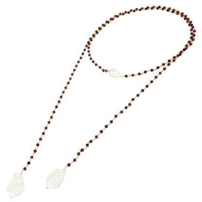 Blossom Gold Necklace - assorted stones