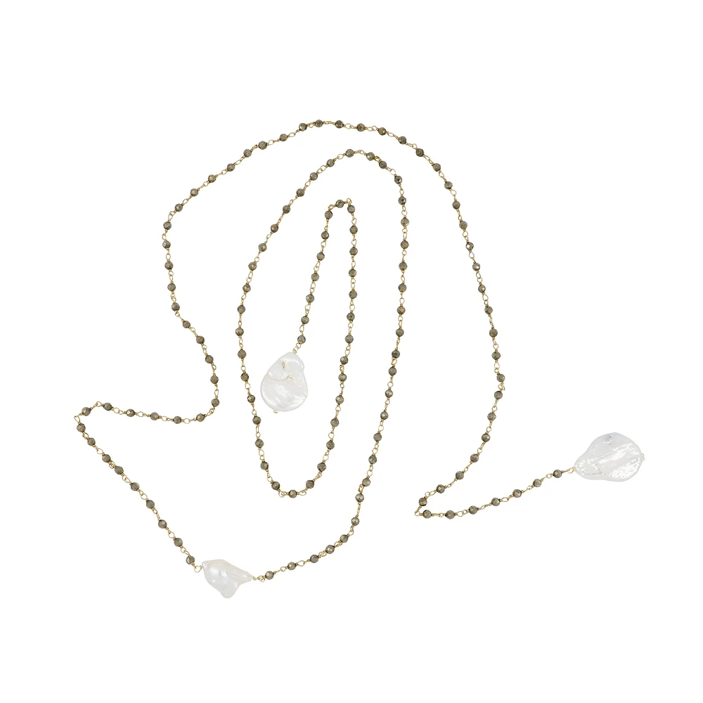 Blossom Gold Necklace - assorted stones