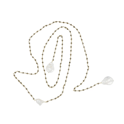 Blossom Gold Necklace - assorted stones
