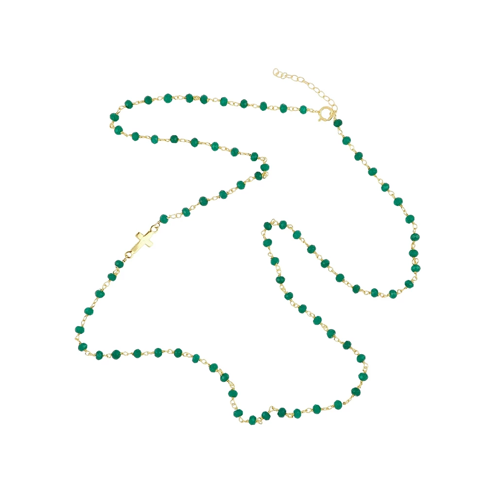 Badalona long necklace Gold - assorted stones
