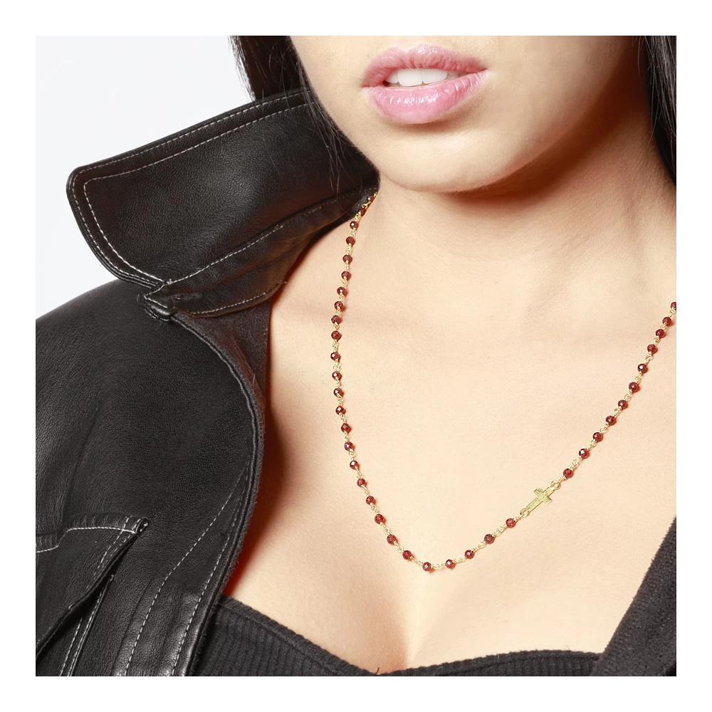Long Silver Badalona Necklace - various stones