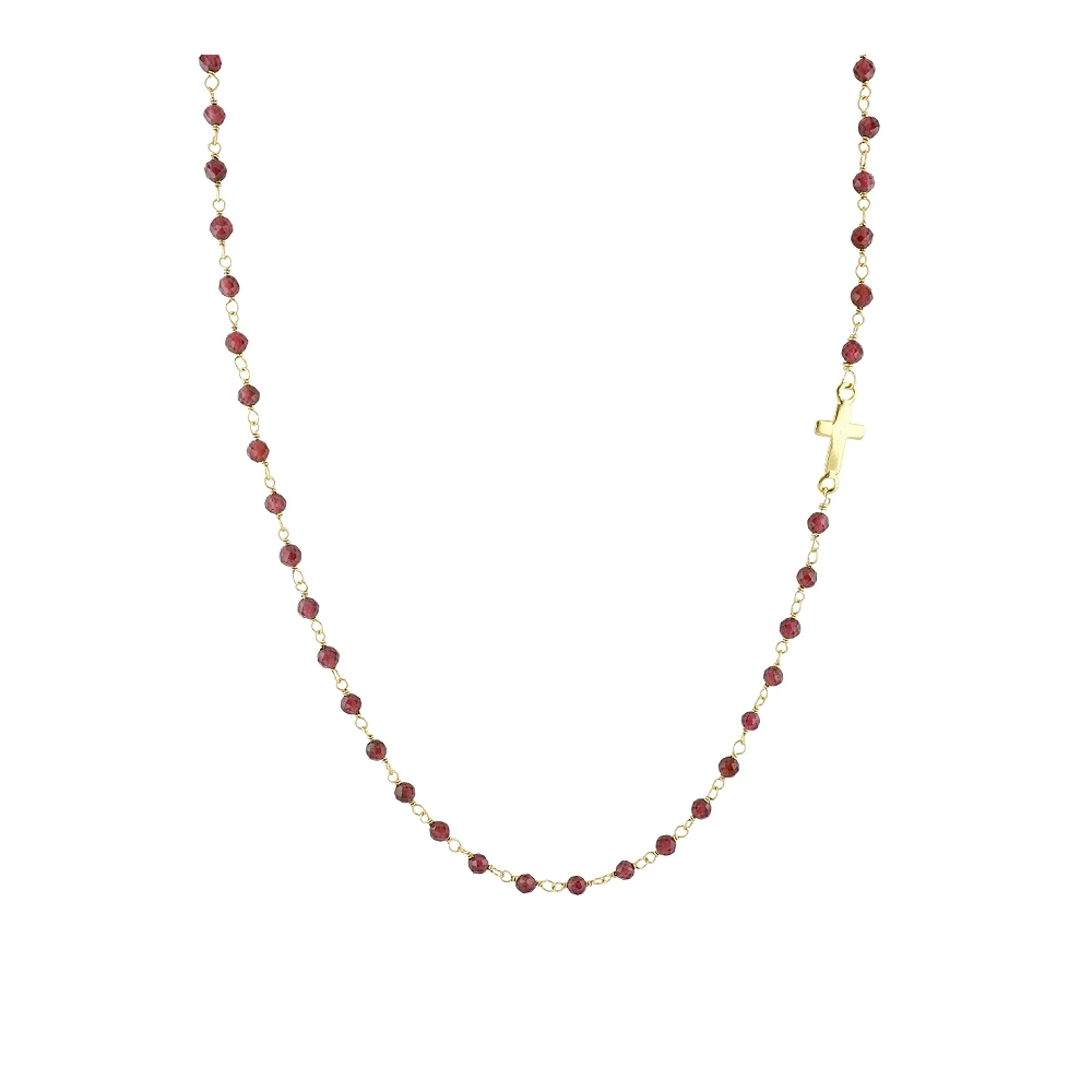 Badalona long necklace Gold - assorted stones