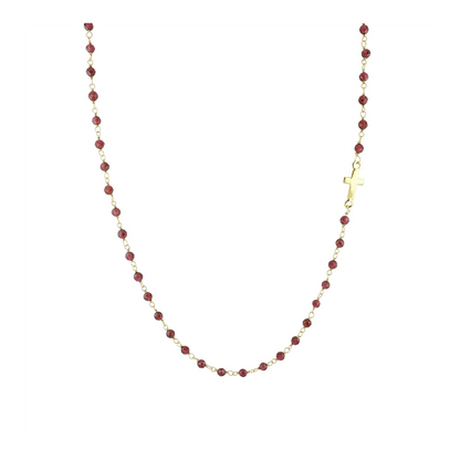 Badalona long necklace Gold - assorted stones
