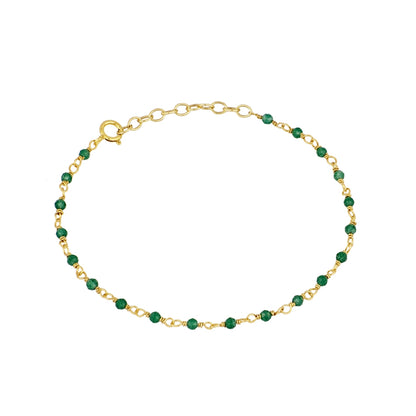 Badalona bracelet with green Jade