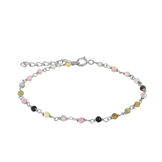 Badalona silver bracelet - different stones