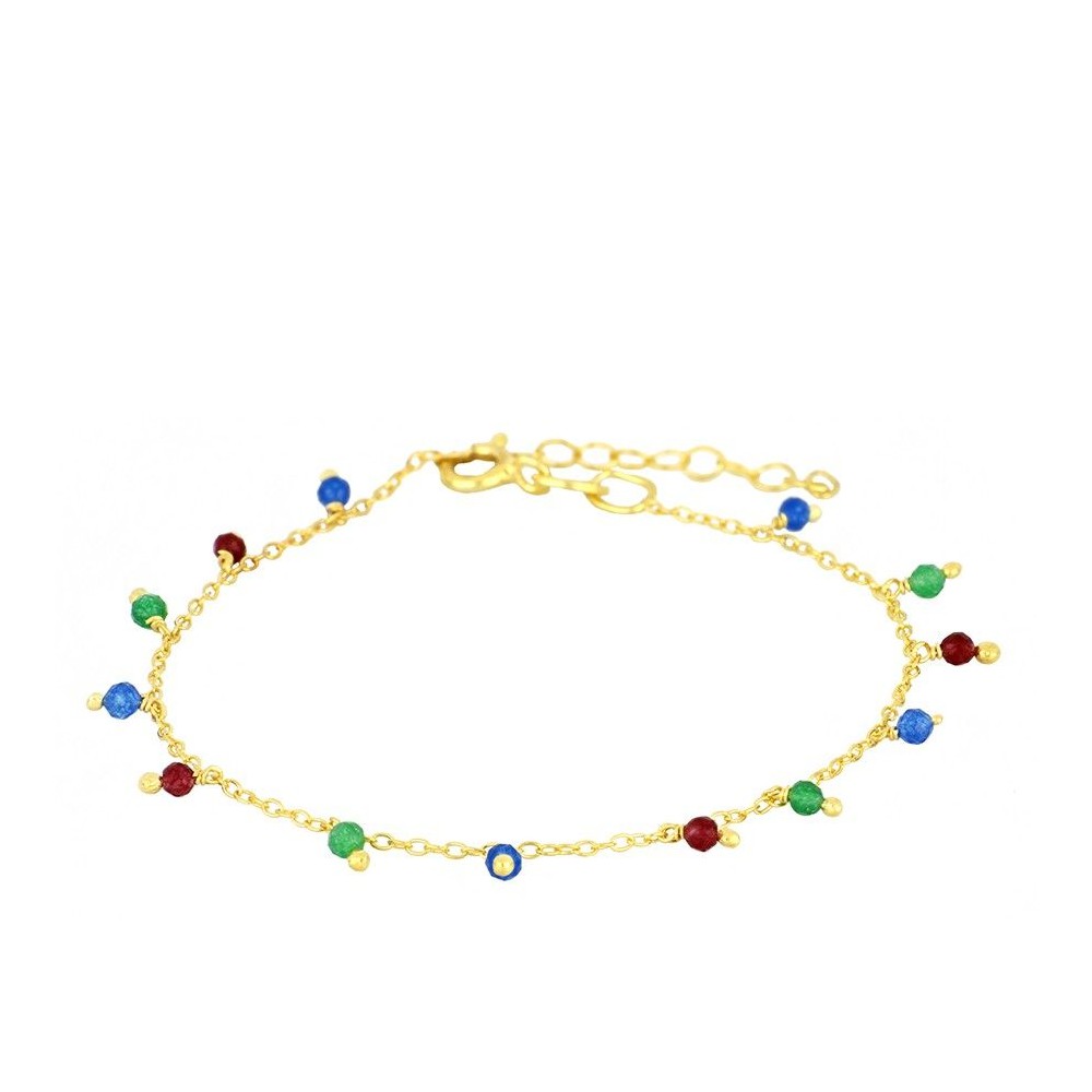 Montgat bracelet with multicolored jade