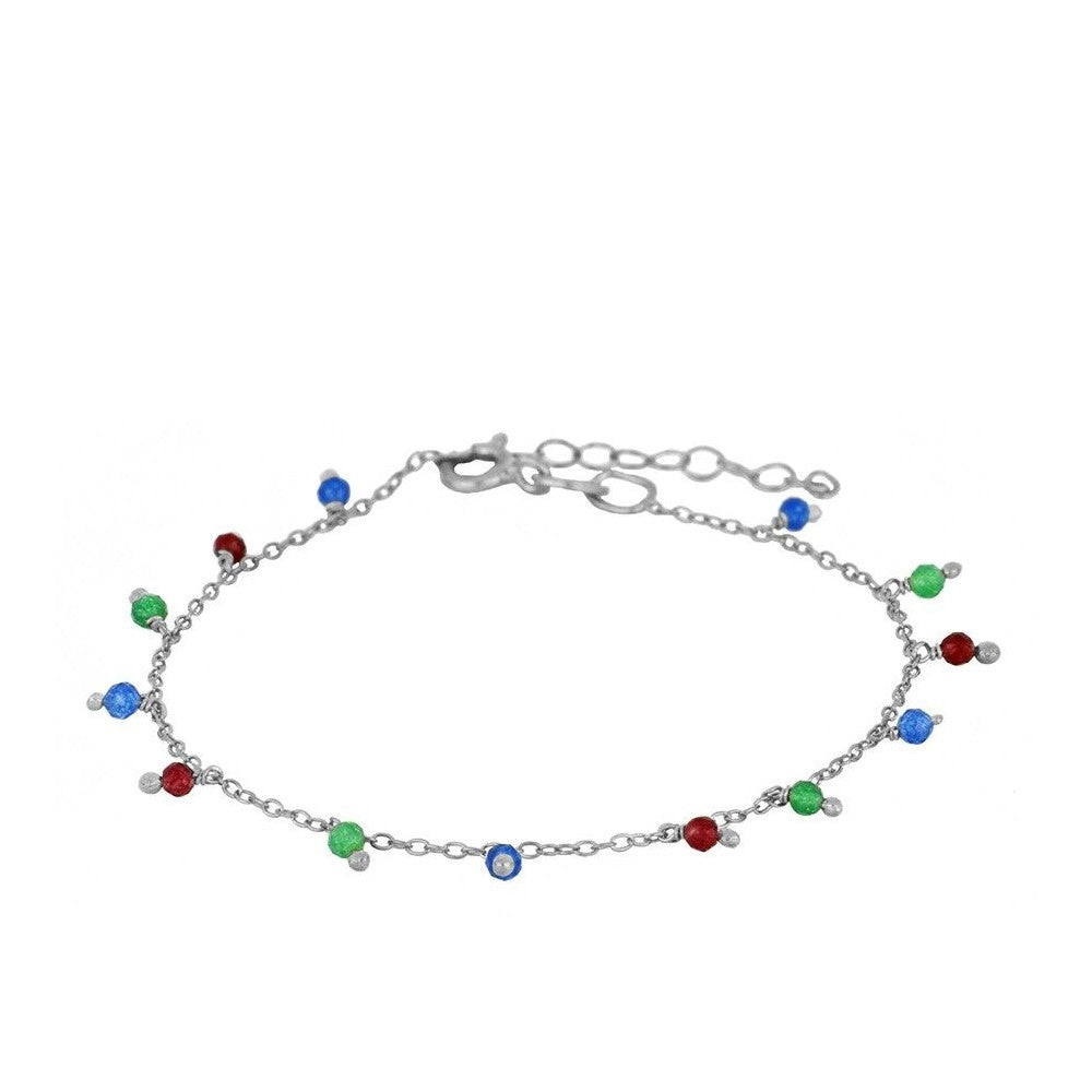 Montgat bracelet with multicolored jade