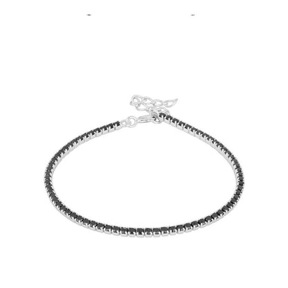 Riviere black zirconia bracelet