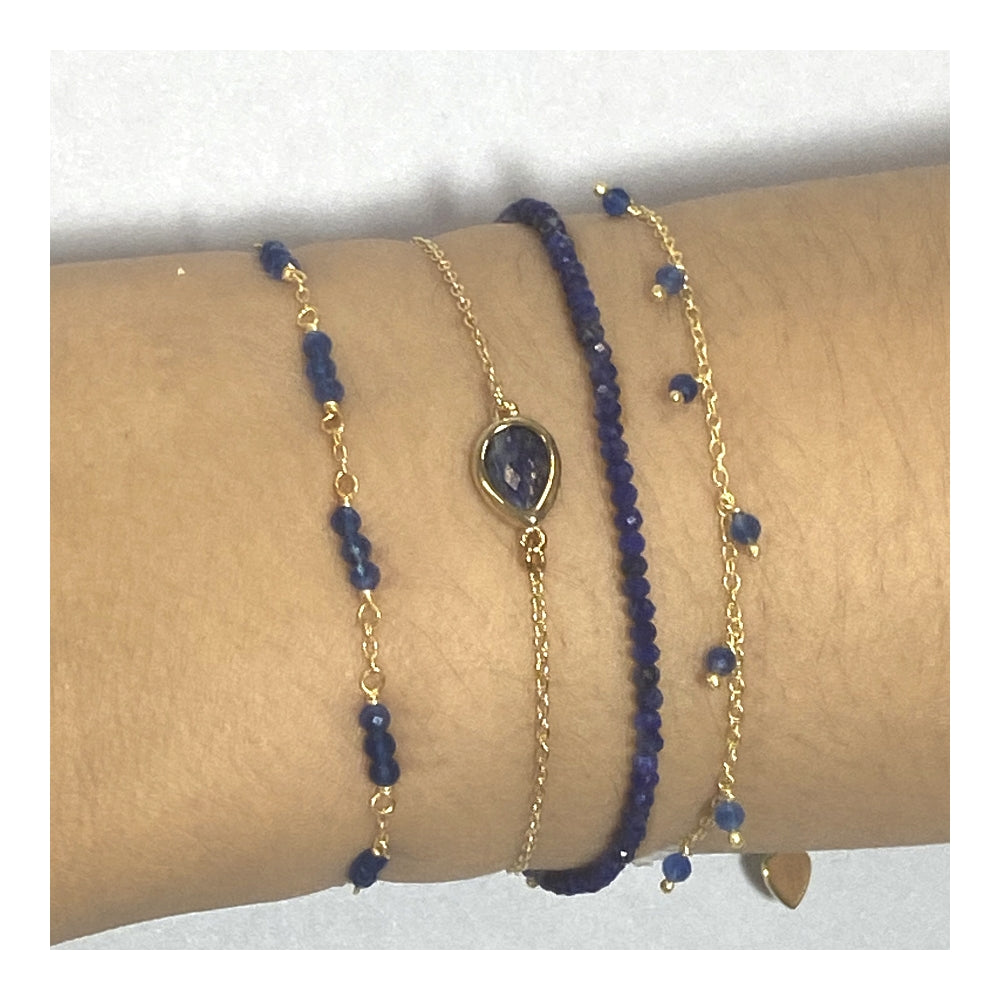 Pulsera Ocata con jade azul