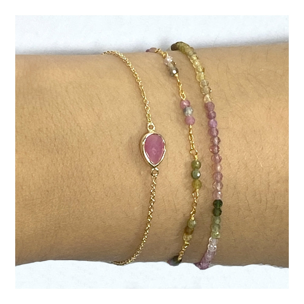 Ocata bracelet with tourmaline