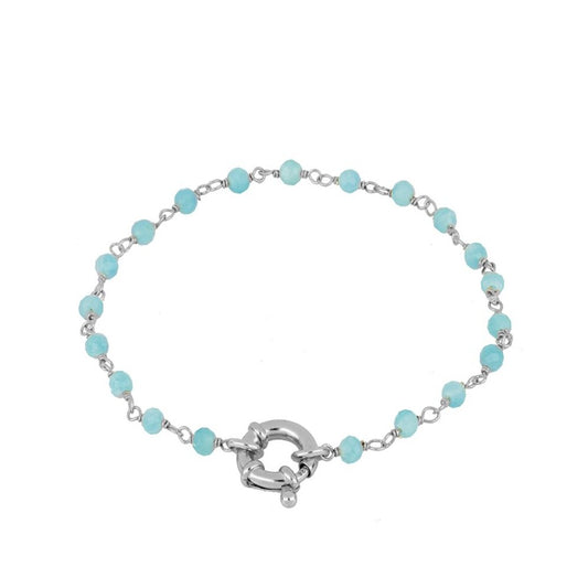 Cabrils silver bracelet - different stones