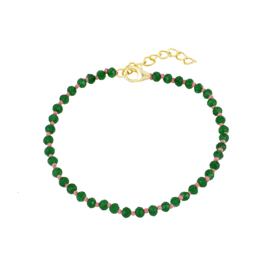 Mataró bracelet with green onyx